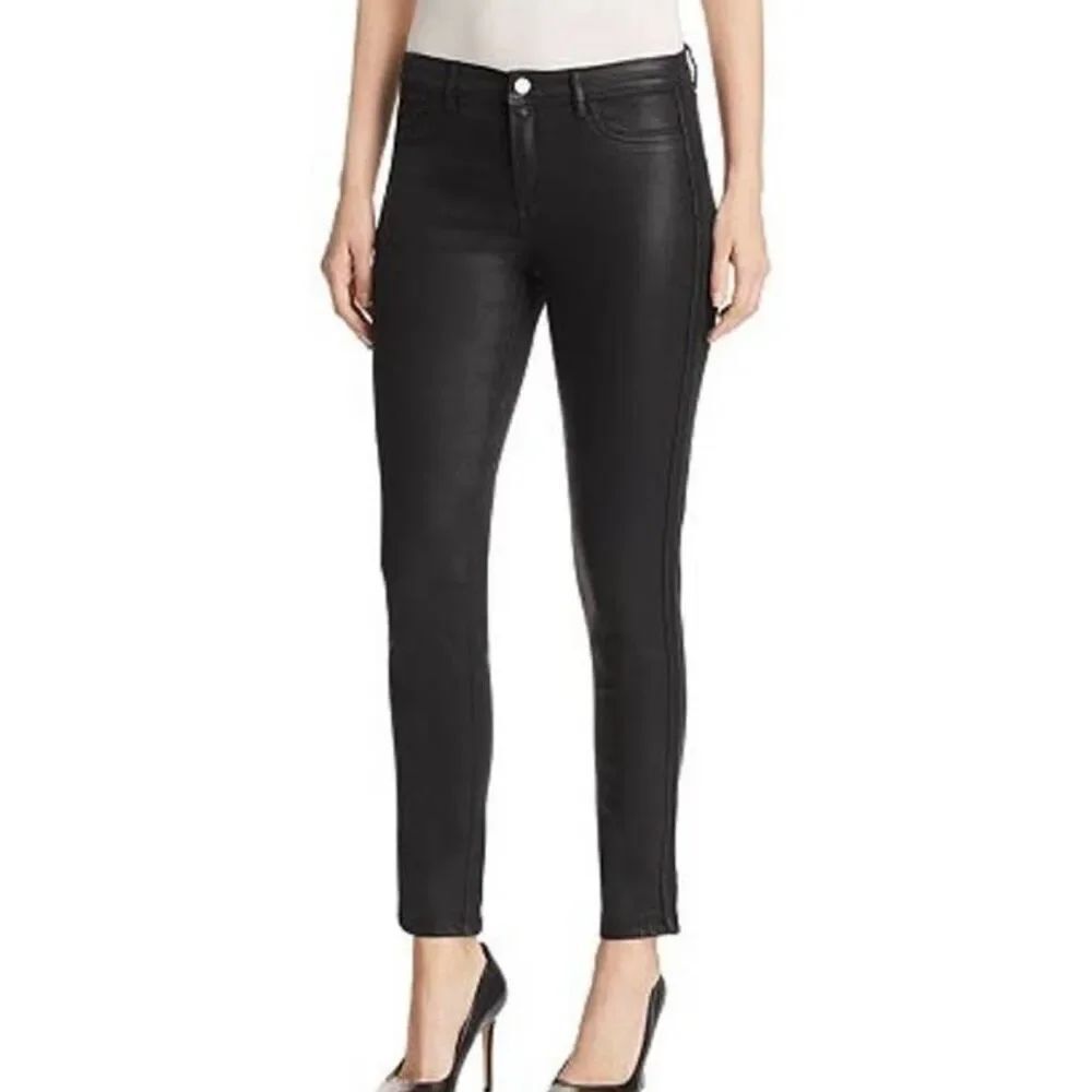 Elie Tahari coated skinny ankle jeans size 12